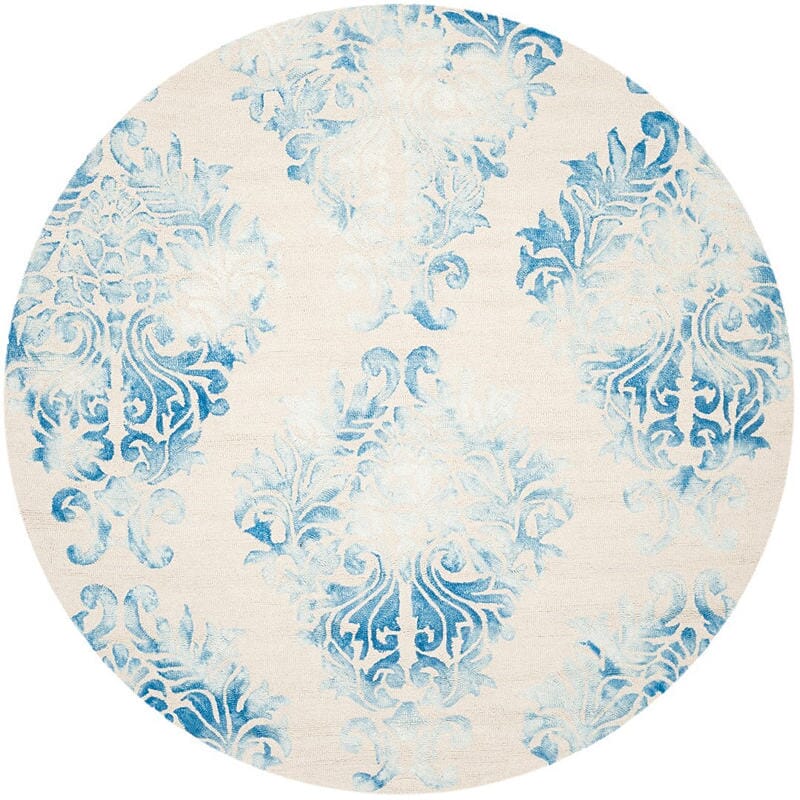 Safavieh Dip Dye Ddy516A Beige / Blue Damask Area Rug