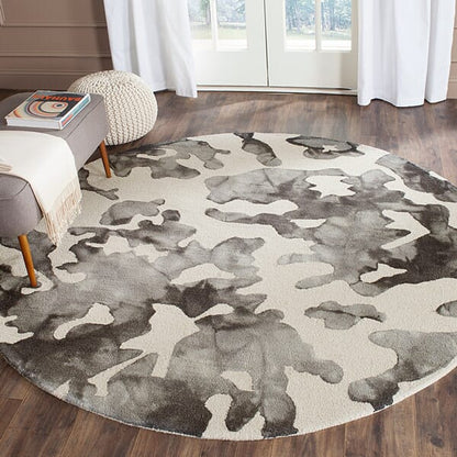 Safavieh Dip Dye Ddy517E Beige / Charcoal Organic / Abstract Area Rug