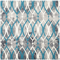 Safavieh Dip Dyed Ddy534J Grey / Ivory Blue Geometric Area Rug