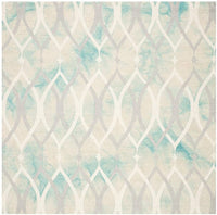 Safavieh Dip Dyed Ddy534Q Green / Ivory Grey Geometric Area Rug