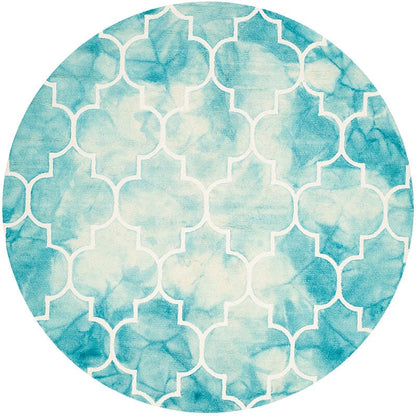 Safavieh Dip Dye Ddy535D Turquoise / Ivory Geometric Area Rug