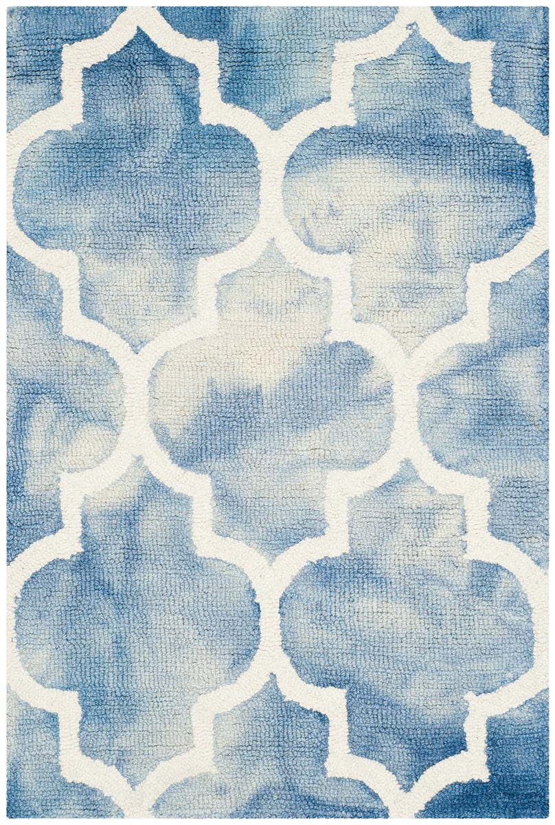 Safavieh Dip Dye Ddy535K Blue / Ivory Geometric Area Rug