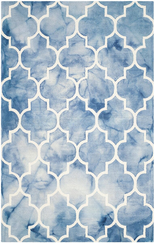 Safavieh Dip Dye Ddy535K Blue / Ivory Geometric Area Rug