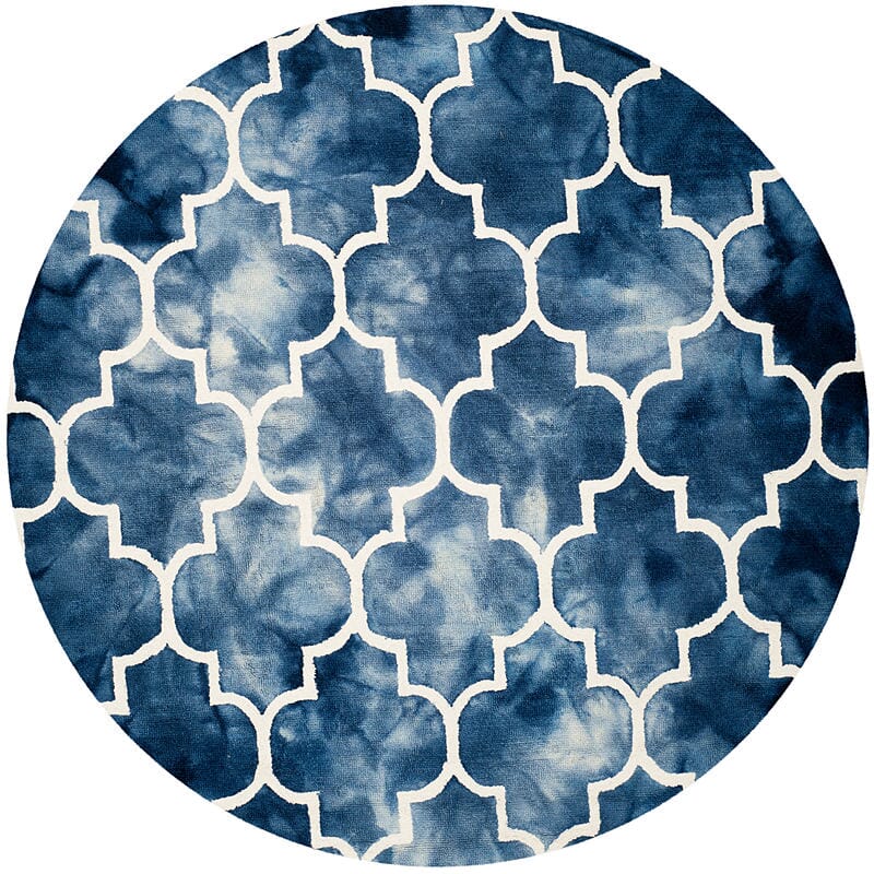 Safavieh Dip Dye Ddy535N Navy / Ivory Geometric Area Rug