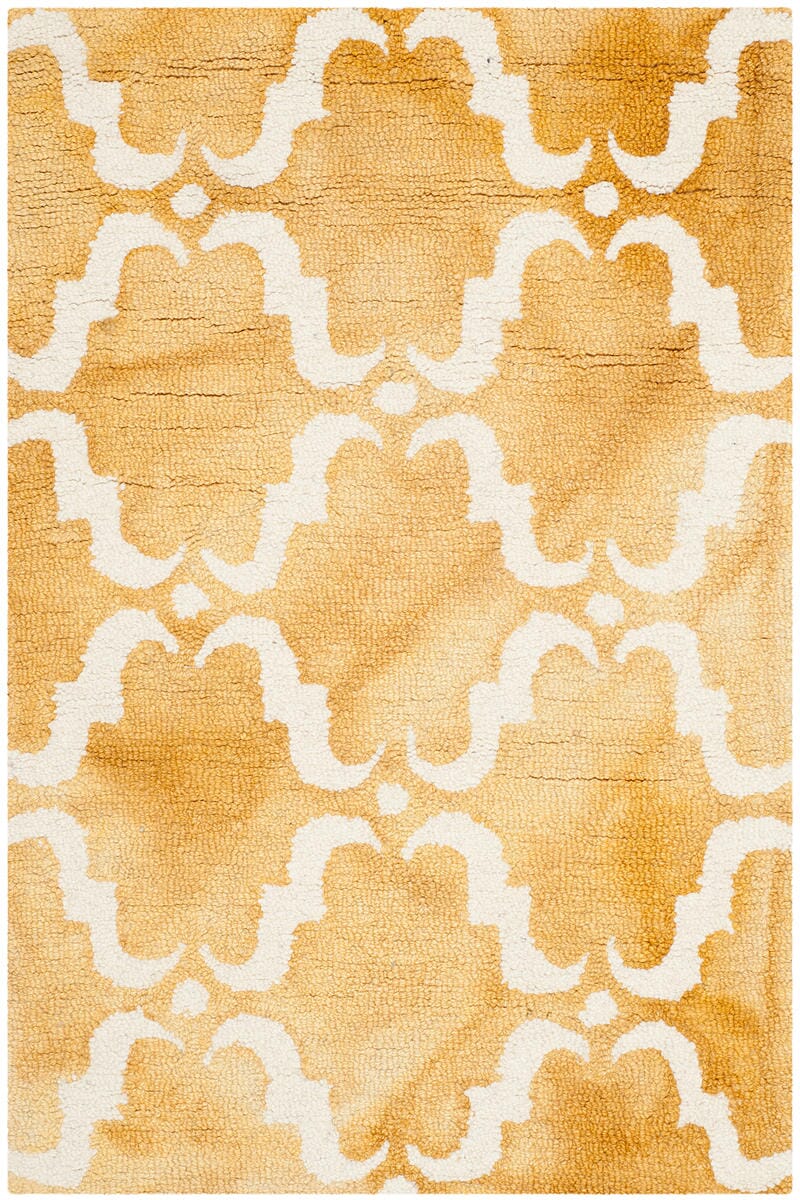 Safavieh Dip Dye Ddy536H Gold / Ivory Geometric Area Rug