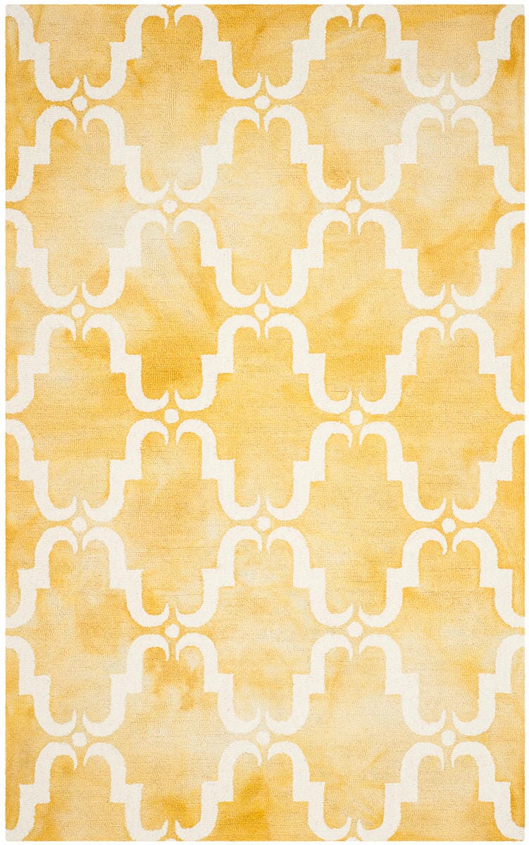 Safavieh Dip Dye Ddy536H Gold / Ivory Geometric Area Rug