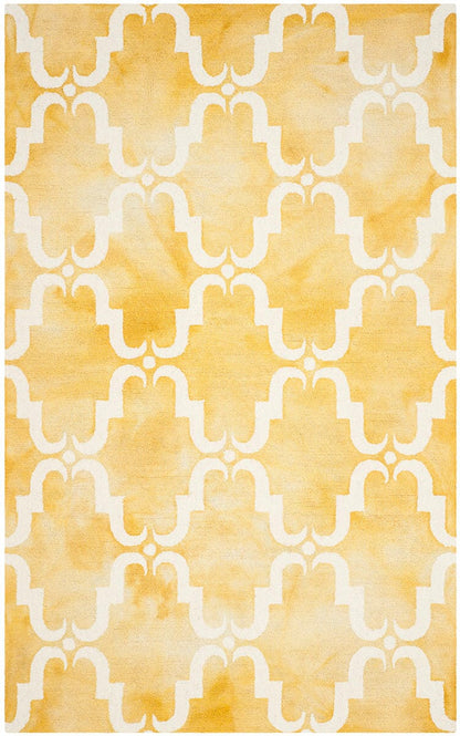 Safavieh Dip Dye Ddy536H Gold / Ivory Geometric Area Rug