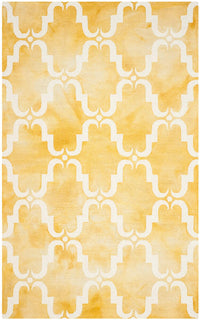 Safavieh Dip Dye Ddy536H Gold / Ivory Geometric Area Rug