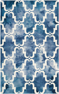 Safavieh Dip Dye Ddy536N Navy / Ivory Geometric Area Rug