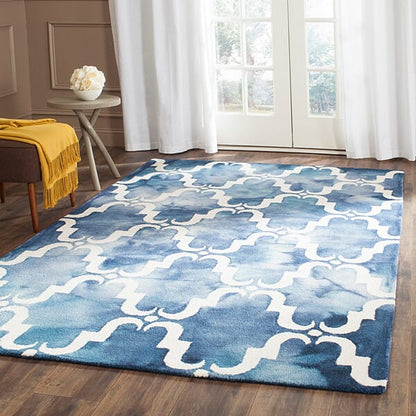 Safavieh Dip Dye Ddy536N Navy / Ivory Geometric Area Rug