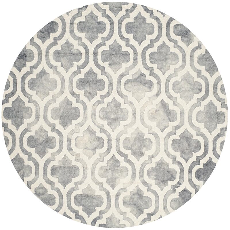 Safavieh Dip Dye Ddy537C Grey / Ivory Geometric Area Rug