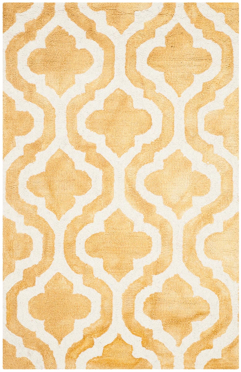 Safavieh Dip Dye Ddy537H Gold / Ivory Geometric Area Rug