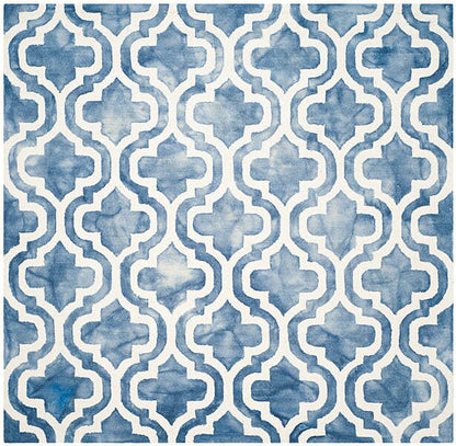 Safavieh Dip Dye Ddy537K Blue / Ivory Geometric Area Rug