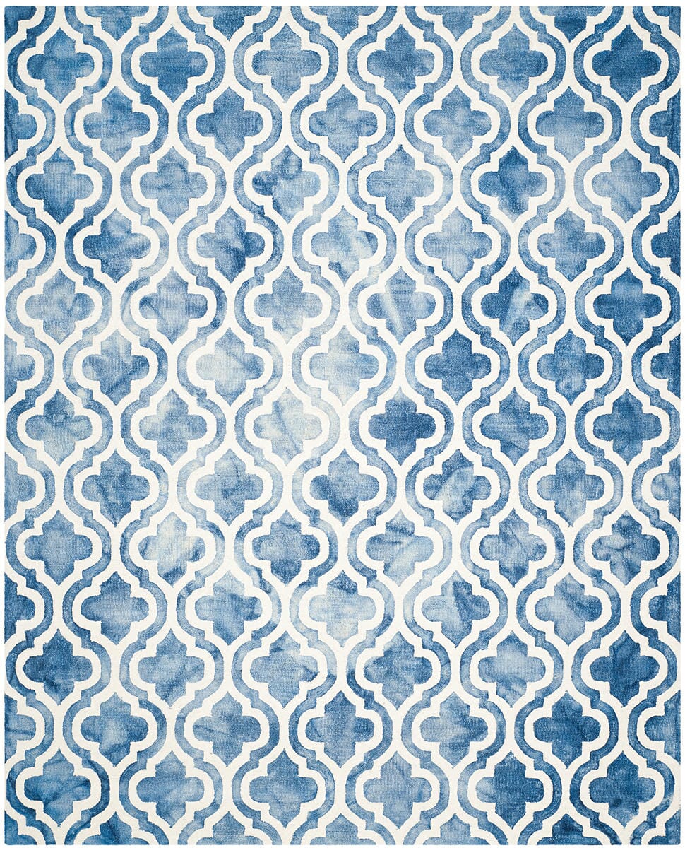 Safavieh Dip Dye Ddy537K Blue / Ivory Geometric Area Rug