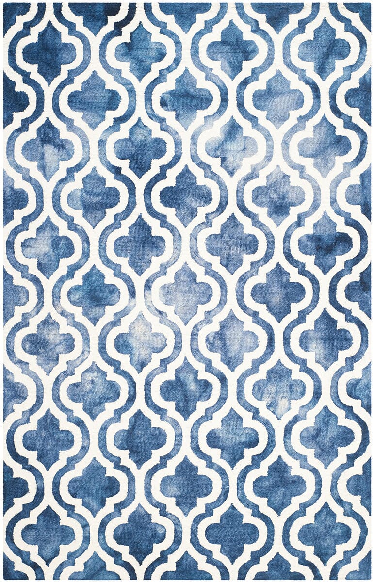 Safavieh Dip Dye Ddy537N Navy / Ivory Geometric Area Rug