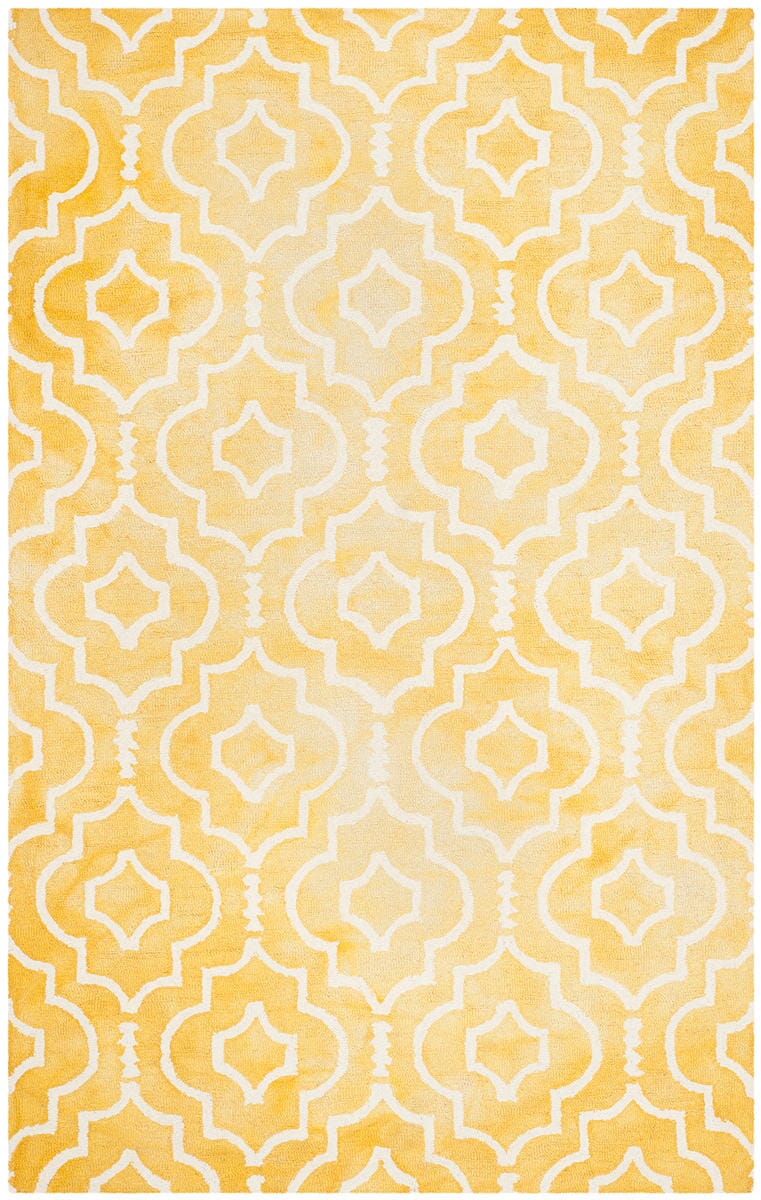 Safavieh Dip Dye Ddy538H Gold / Ivory Geometric Area Rug