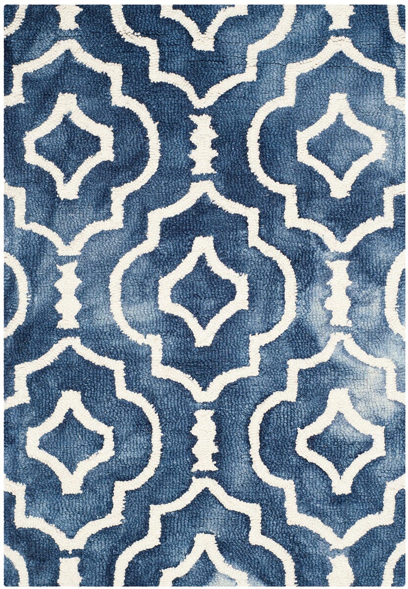 Safavieh Dip Dye Ddy538N Navy / Ivory Geometric Area Rug