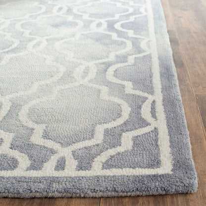 Safavieh Dip Dye Ddy539C Grey / Ivory Geometric Area Rug