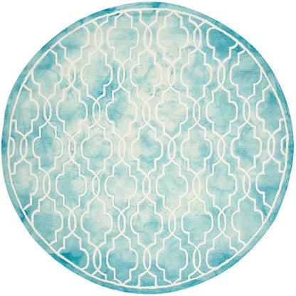 Safavieh Dip Dye Ddy539D Turquoise / Ivory Geometric Area Rug