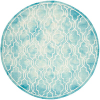 Safavieh Dip Dye Ddy539D Turquoise / Ivory Geometric Area Rug