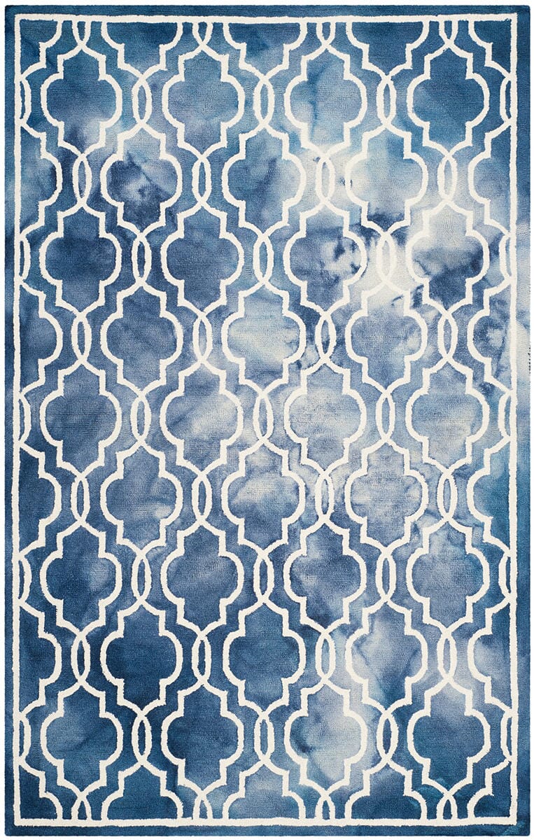 Safavieh Dip Dye Ddy539N Navy / Ivory Geometric Area Rug