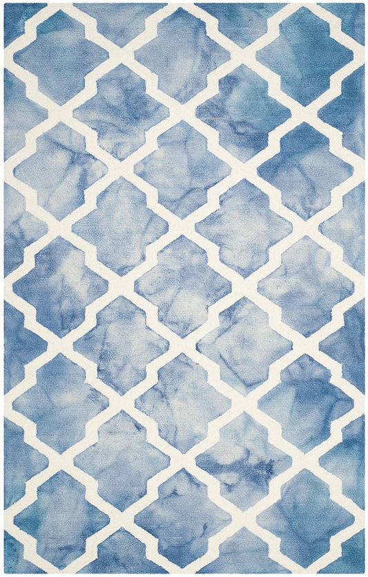 Safavieh Dip Dye Ddy540K Blue / Ivory Geometric Area Rug