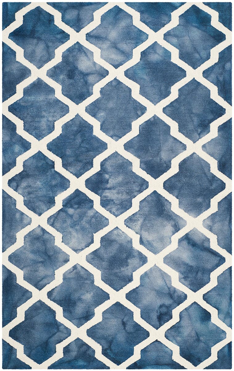 Safavieh Dip Dye Ddy540N Navy / Ivory Geometric Area Rug