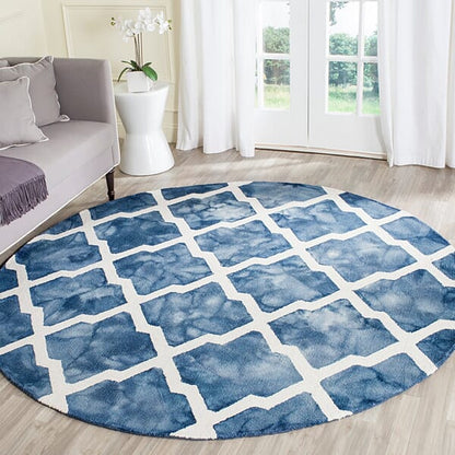 Safavieh Dip Dye Ddy540N Navy / Ivory Geometric Area Rug