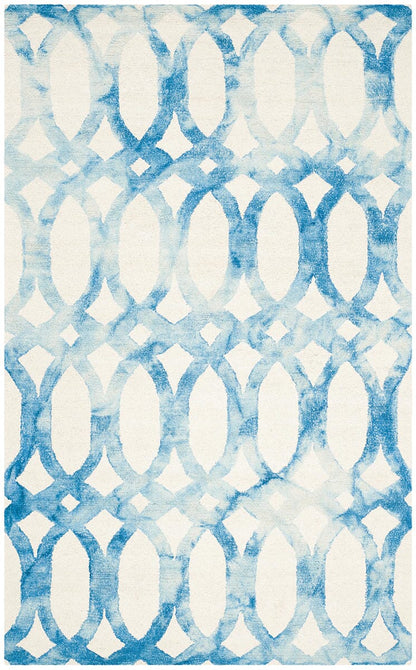 Safavieh Dip Dye Ddy675A Ivory / Blue Geometric Area Rug