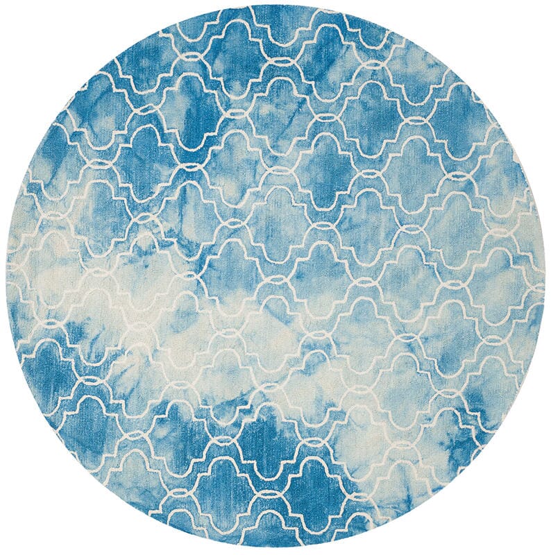 Safavieh Dip Dye Ddy676G Blue / Ivory Geometric Area Rug