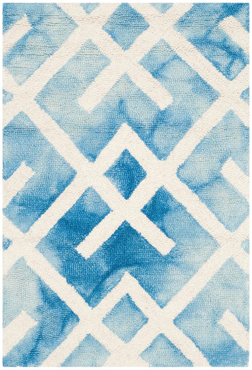 Safavieh Dip Dyed Ddy677G Blue / Ivory Geometric Area Rug