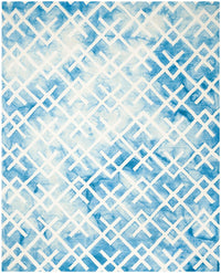 Safavieh Dip Dyed Ddy677G Blue / Ivory Geometric Area Rug