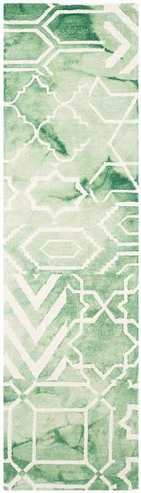 Safavieh Dip Dye Ddy678Q Green / Ivory Geometric Area Rug