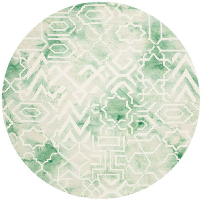 Safavieh Dip Dye Ddy678Q Green / Ivory Geometric Area Rug