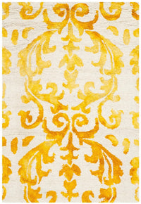 Safavieh Dip Dye Ddy689A Ivory / Gold Damask Area Rug