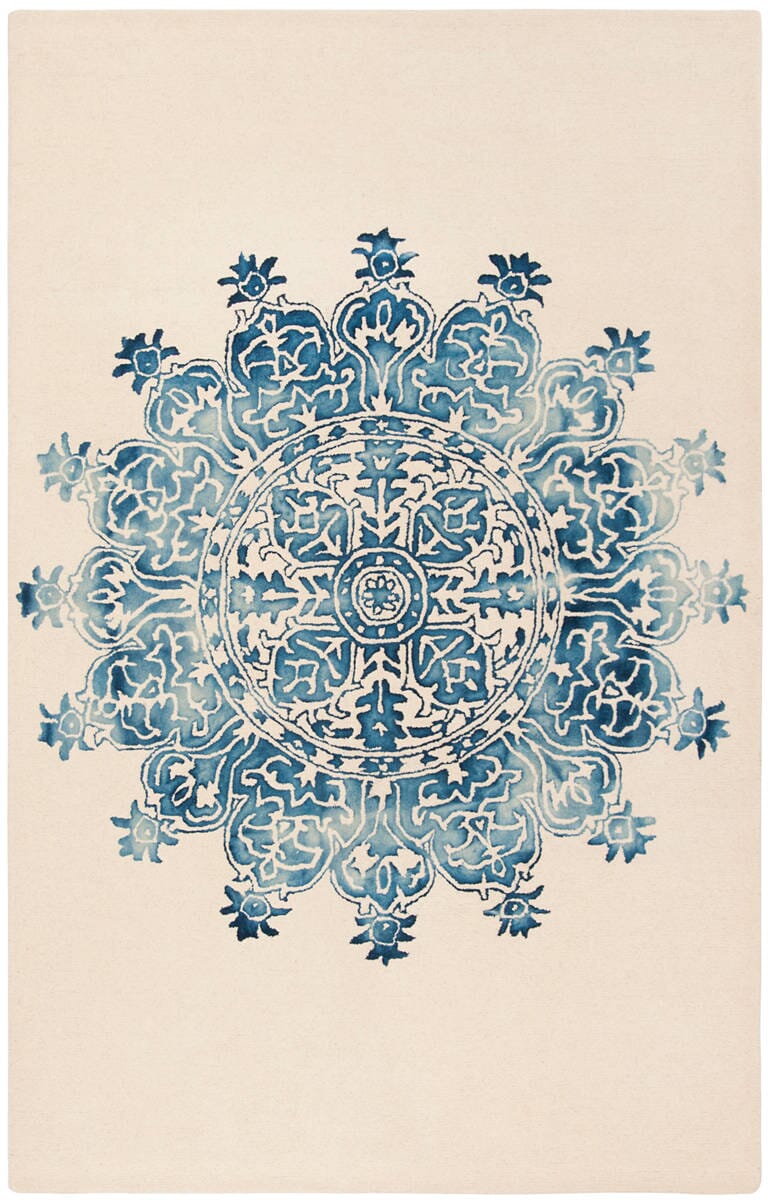 Safavieh Dip Dye Ddy701M Ivory / Blue Area Rug