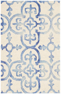 Safavieh Dip Dye Ddy711A Ivory / Blue Damask Area Rug