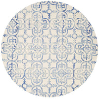 Safavieh Dip Dye Ddy711A Ivory / Blue Damask Area Rug