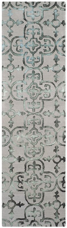 Safavieh Dip Dye Ddy711B Grey / Charcoal Damask Area Rug