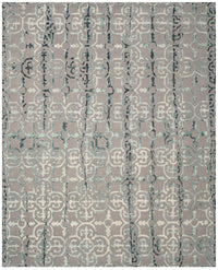 Safavieh Dip Dye Ddy711B Grey / Charcoal Damask Area Rug