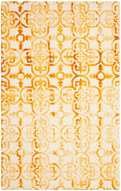 Safavieh Dip Dye Ddy711C Ivory / Gold Damask Area Rug