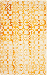 Safavieh Dip Dye Ddy711C Ivory / Gold Damask Area Rug