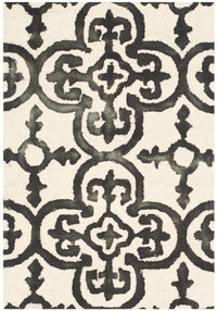 Safavieh Dip Dyed Ddy711D Ivory / Charcoal Damask Area Rug