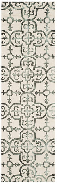 Safavieh Dip Dyed Ddy711D Ivory / Charcoal Damask Area Rug