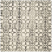 Safavieh Dip Dyed Ddy711D Ivory / Charcoal Damask Area Rug