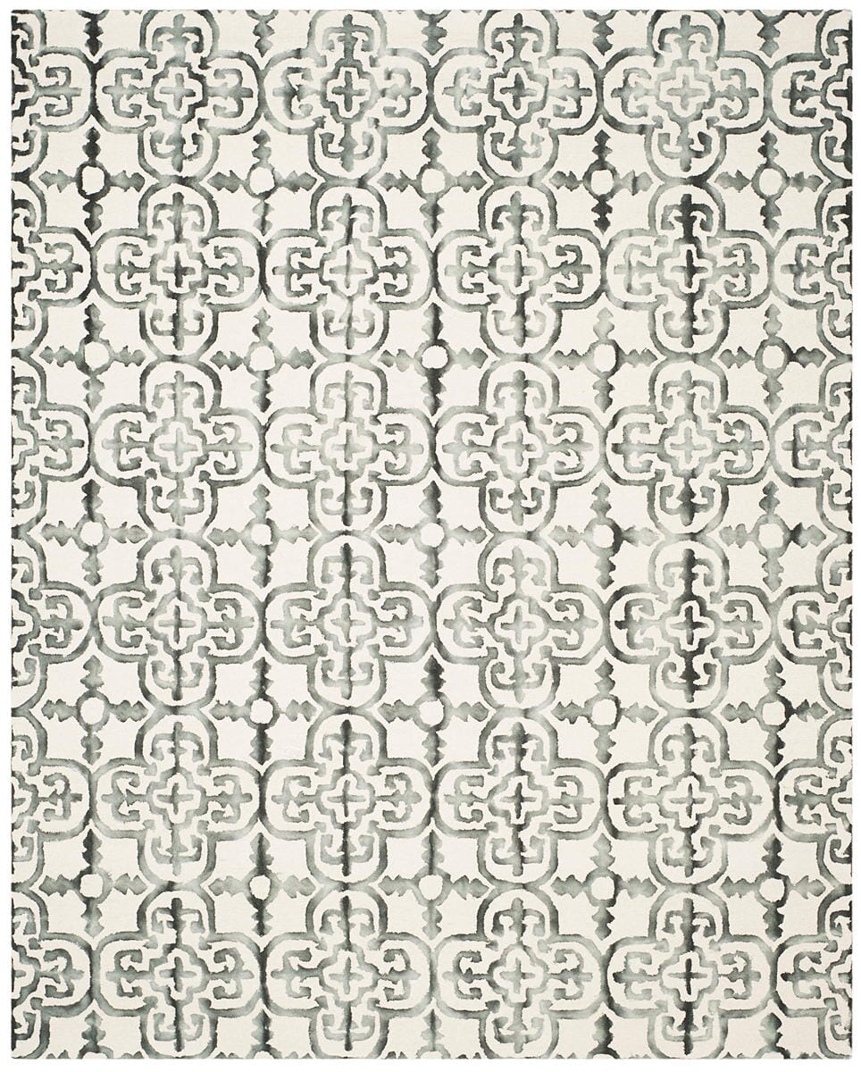 Safavieh Dip Dyed Ddy711D Ivory / Charcoal Damask Area Rug