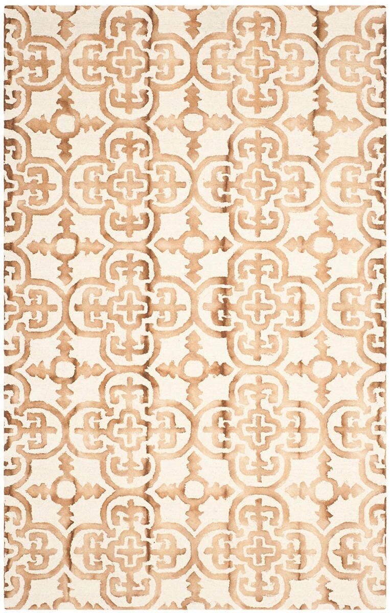 Safavieh Dip Dye Ddy711E Ivory / Camel Damask Area Rug