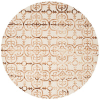 Safavieh Dip Dye Ddy711E Ivory / Camel Damask Area Rug