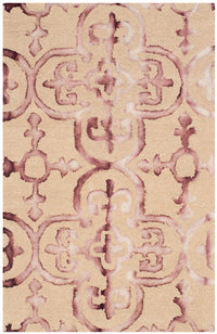 Safavieh Dip Dyed Ddy711G Beige / Maroon Damask Area Rug