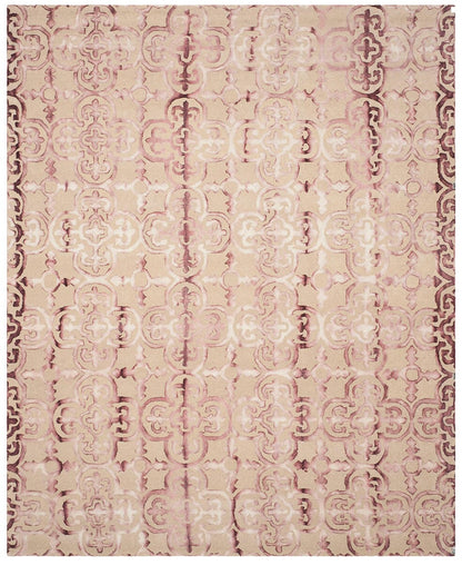 Safavieh Dip Dyed Ddy711G Beige / Maroon Damask Area Rug